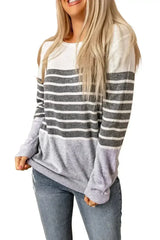 Striped Colorblock Sweater - Femstylo