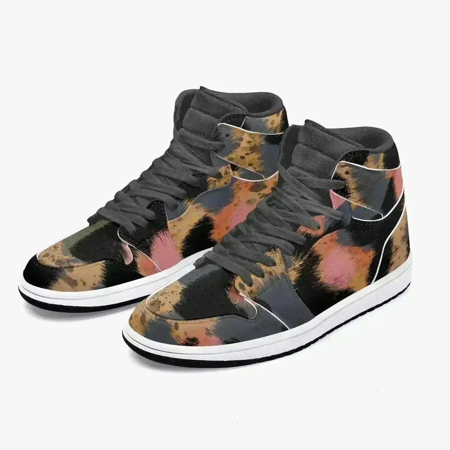 Jacki Easlick Leopard Print High-Top Leather Sneakers - Femstylo