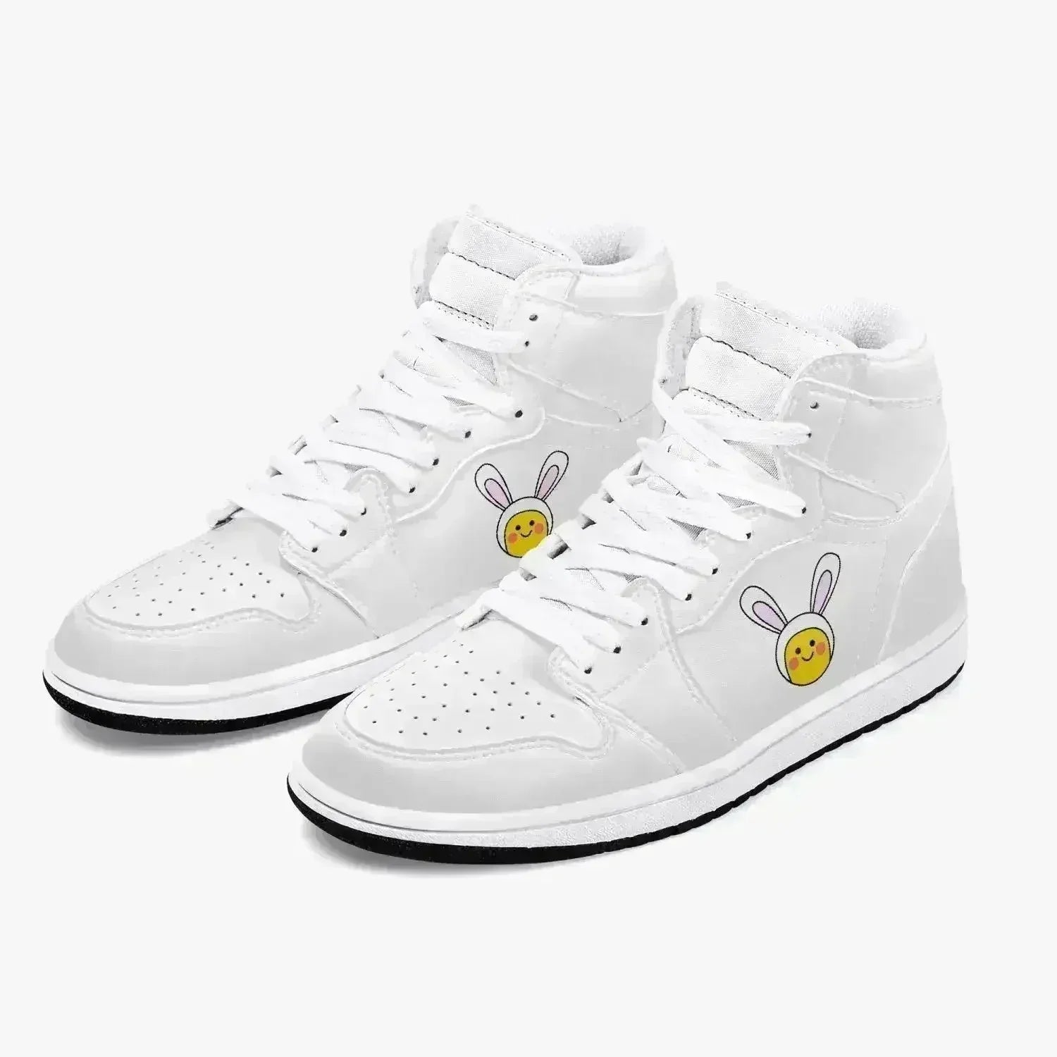 Jacki Easlick Lux Bunny High-Top Leather Sneakers - Femstylo