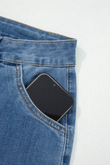 Ashleigh Blue Multi-Button High Waist Wide Leg Jeans