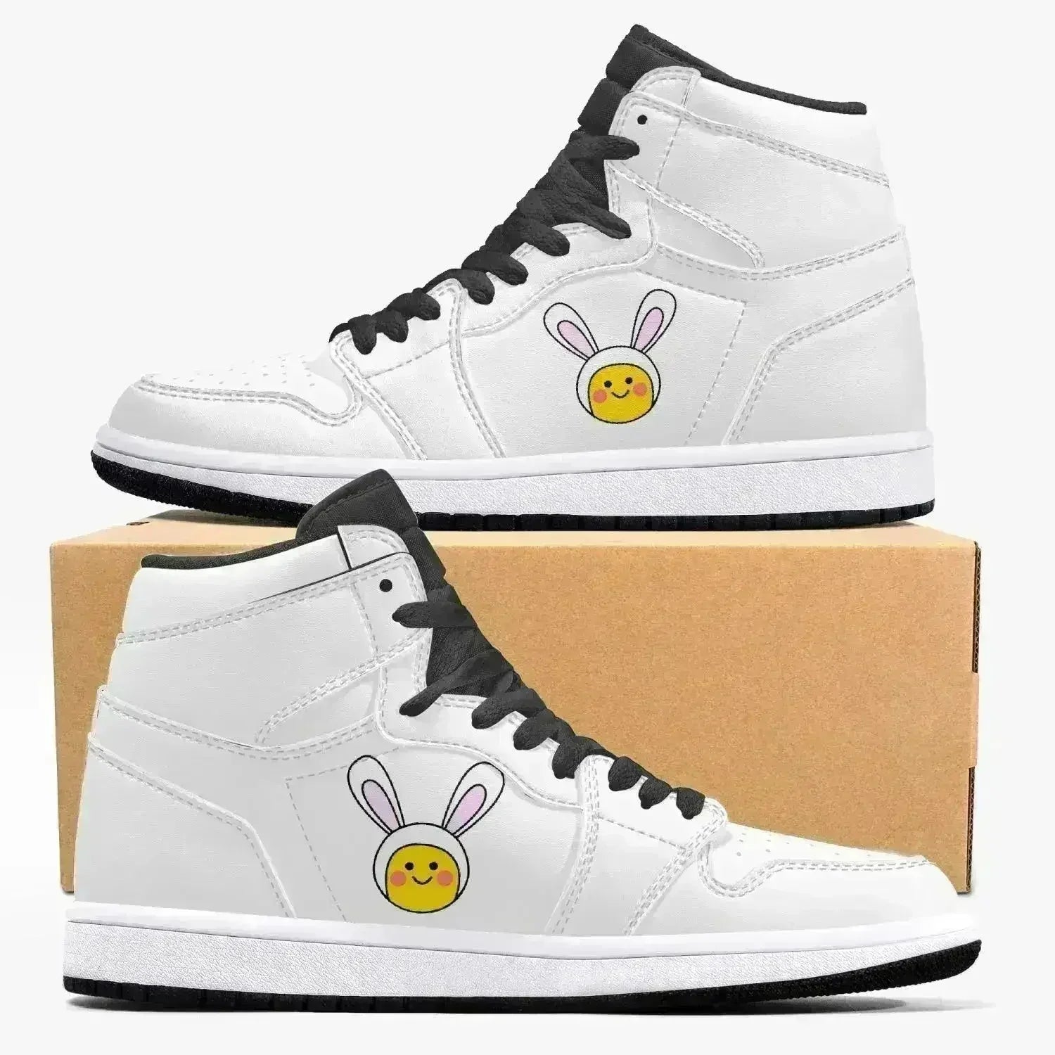 Jacki Easlick Lux Bunny High-Top Leather Sneakers - Femstylo