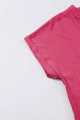 White Notched Neck Batwing Sleeve Blouse | Femstylo - Femstylo