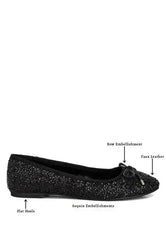 Sequin Ballet Flats - Glam Comfort Shoes | Femstylo - Femstylo