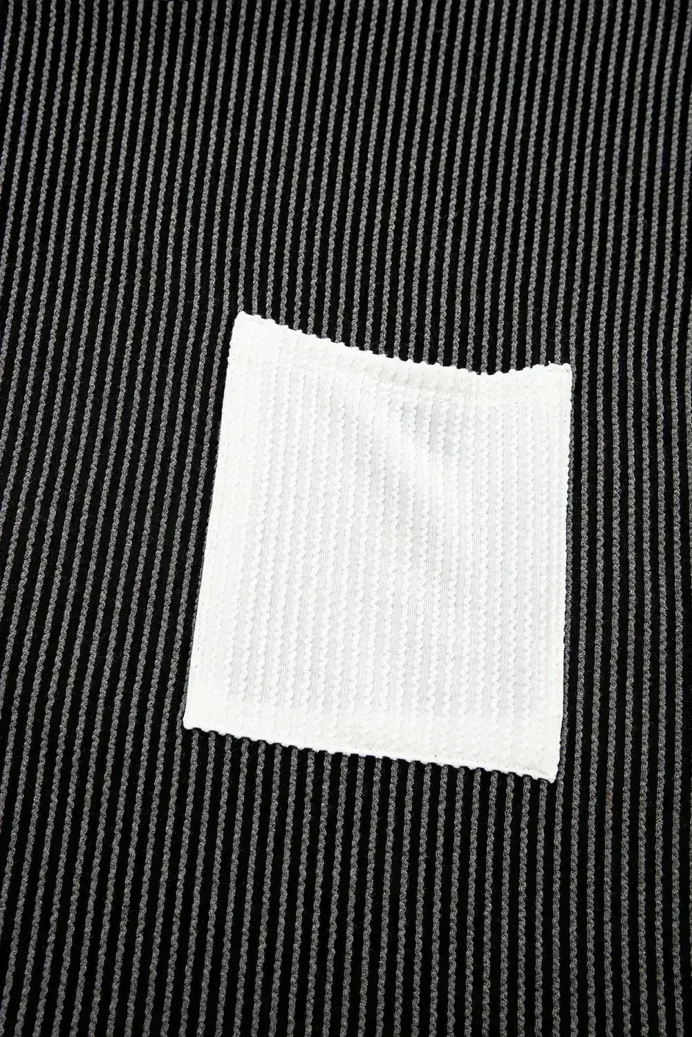 Pink Corded Colorblock Pocket Crew Neck T Shirt - Femstylo