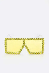 Crystal Shield Sunglasses - UV400 Protection & Oversized Fit - Femstylo