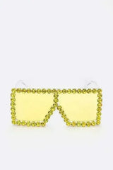 Crystal Shield Sunglasses - UV400 Protection & Oversized Fit - Femstylo