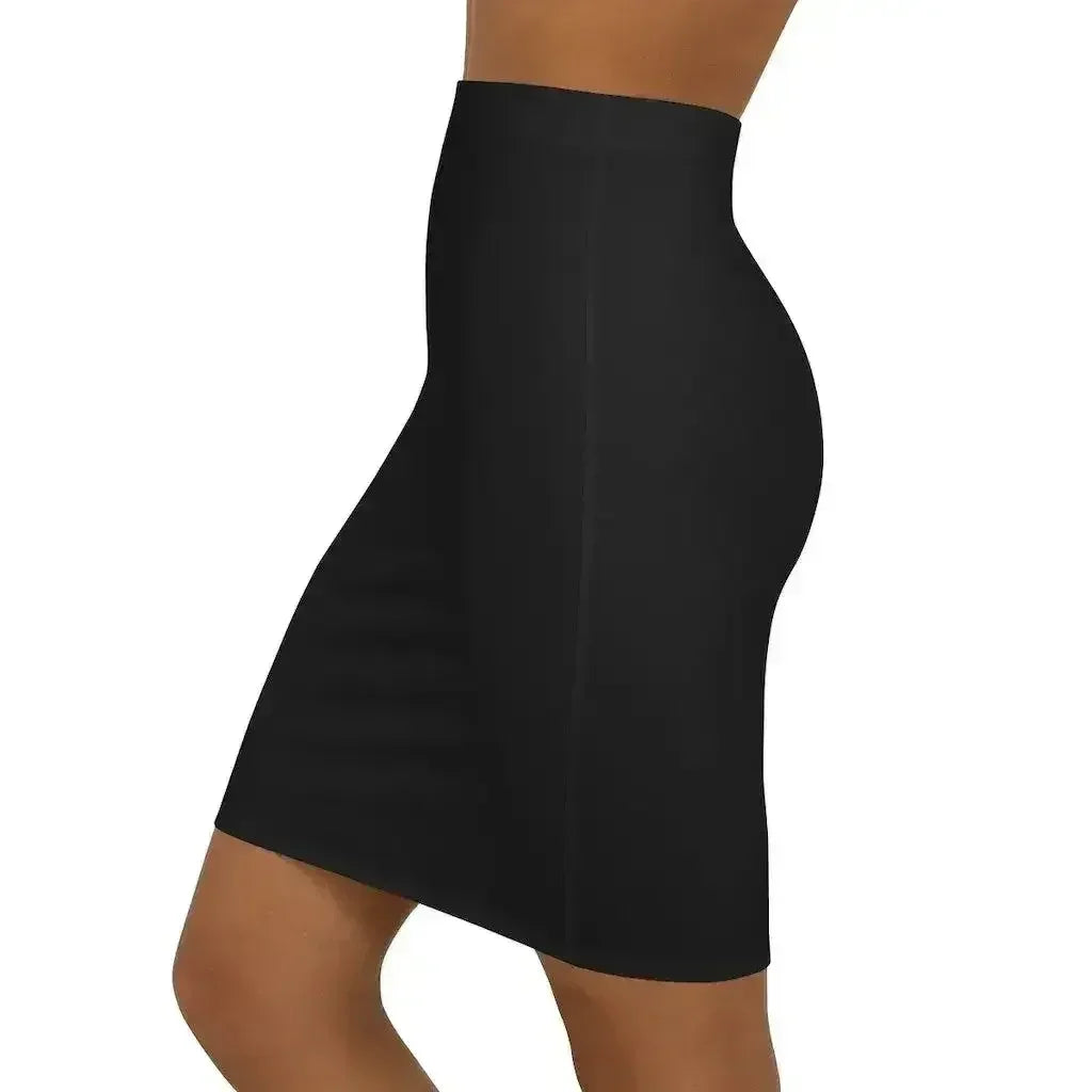Womens Mini Skirt - Stretchy - Black Pencil Skirt - Femstylo