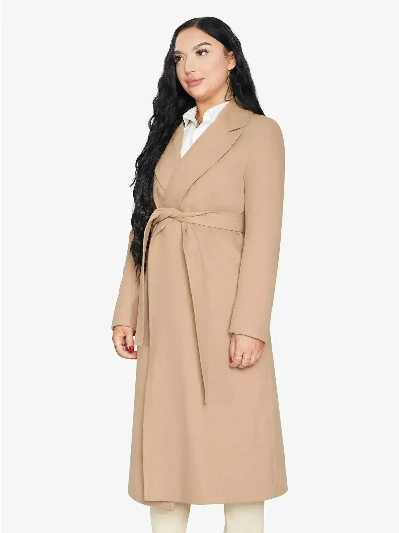(PRE-ORDER) Belted Longline Duster Coat (2024) - Femstylo