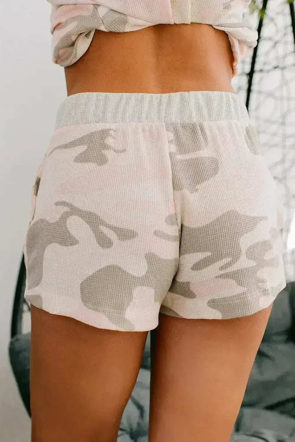I'm A Survivor Camo Waffle Two Piece Set - Femstylo