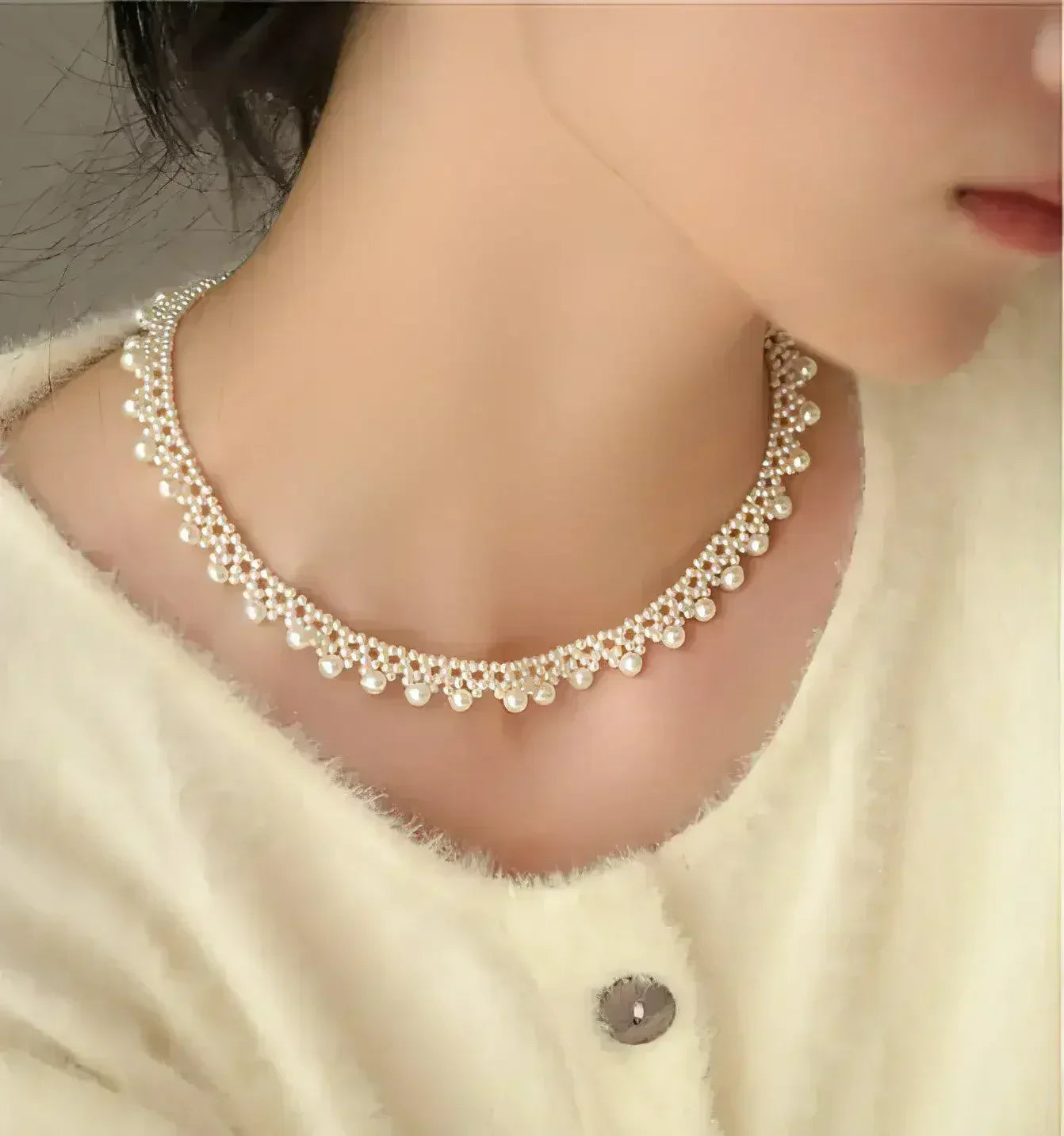 LuxeJewels™ – South Sea Pearl Necklace with 18K Gold Accent - Femstylo