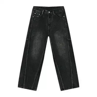 Panelled Straight Leg Jeans - Femstylo