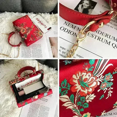 Flower Clutch Evening Bag for Women Wedding Bride Clutch Purse Antique - Femstylo