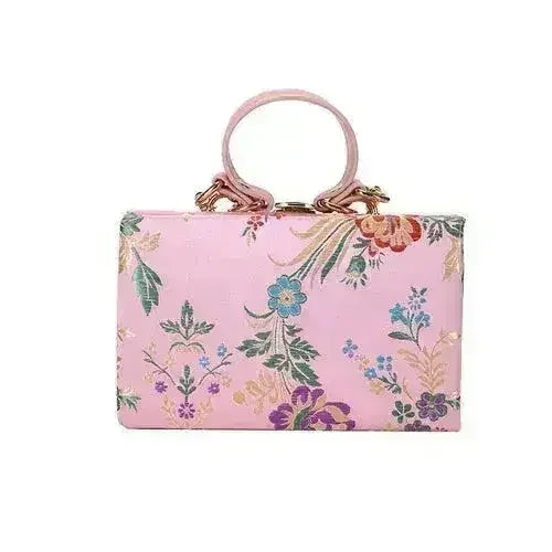 Flower Clutch Evening Bag for Women Wedding Bride Clutch Purse Antique - Femstylo