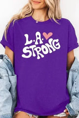 LA Strong Graphic Plus Heavy Cotton Tee - Femstylo