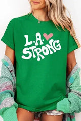 LA Strong Graphic Plus Heavy Cotton Tee - Femstylo