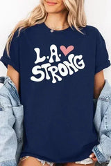 LA Strong Graphic Plus Heavy Cotton Tee - Femstylo