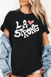 LA Strong Graphic Plus Heavy Cotton Tee - Femstylo