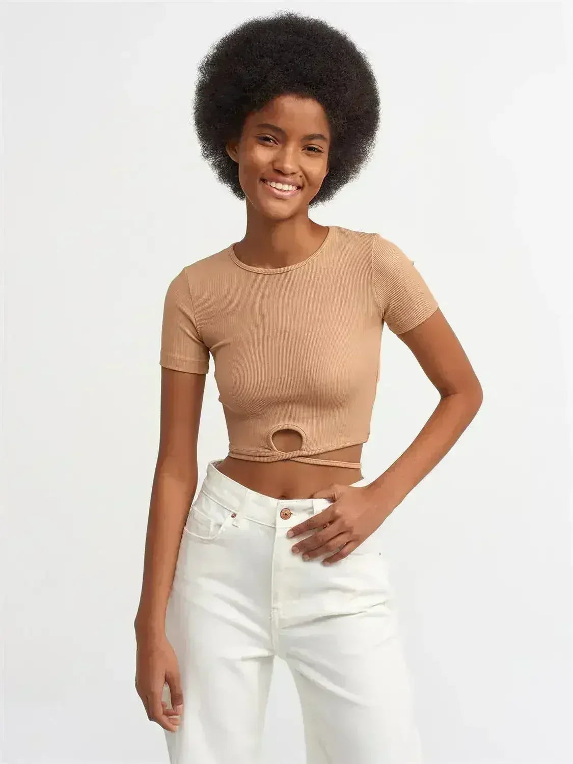 Lace Up Crop Top - Femstylo