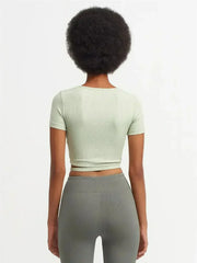 Lace Up Crop Top - Femstylo