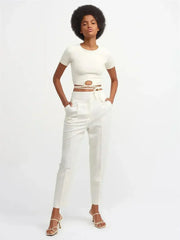 Lace Up Crop Top - Femstylo