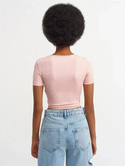 Lace Up Crop Top - Femstylo