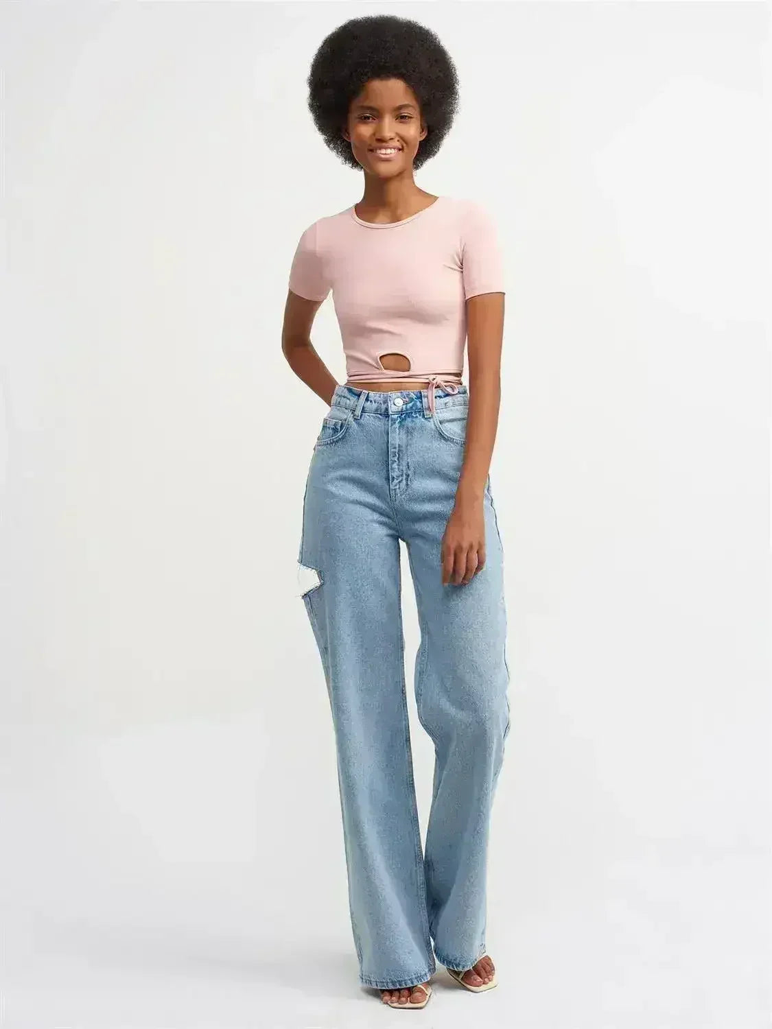 Lace Up Crop Top - Femstylo