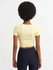 Lace Up Crop Top - Femstylo