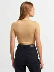 Lace Up Crop Top - Femstylo