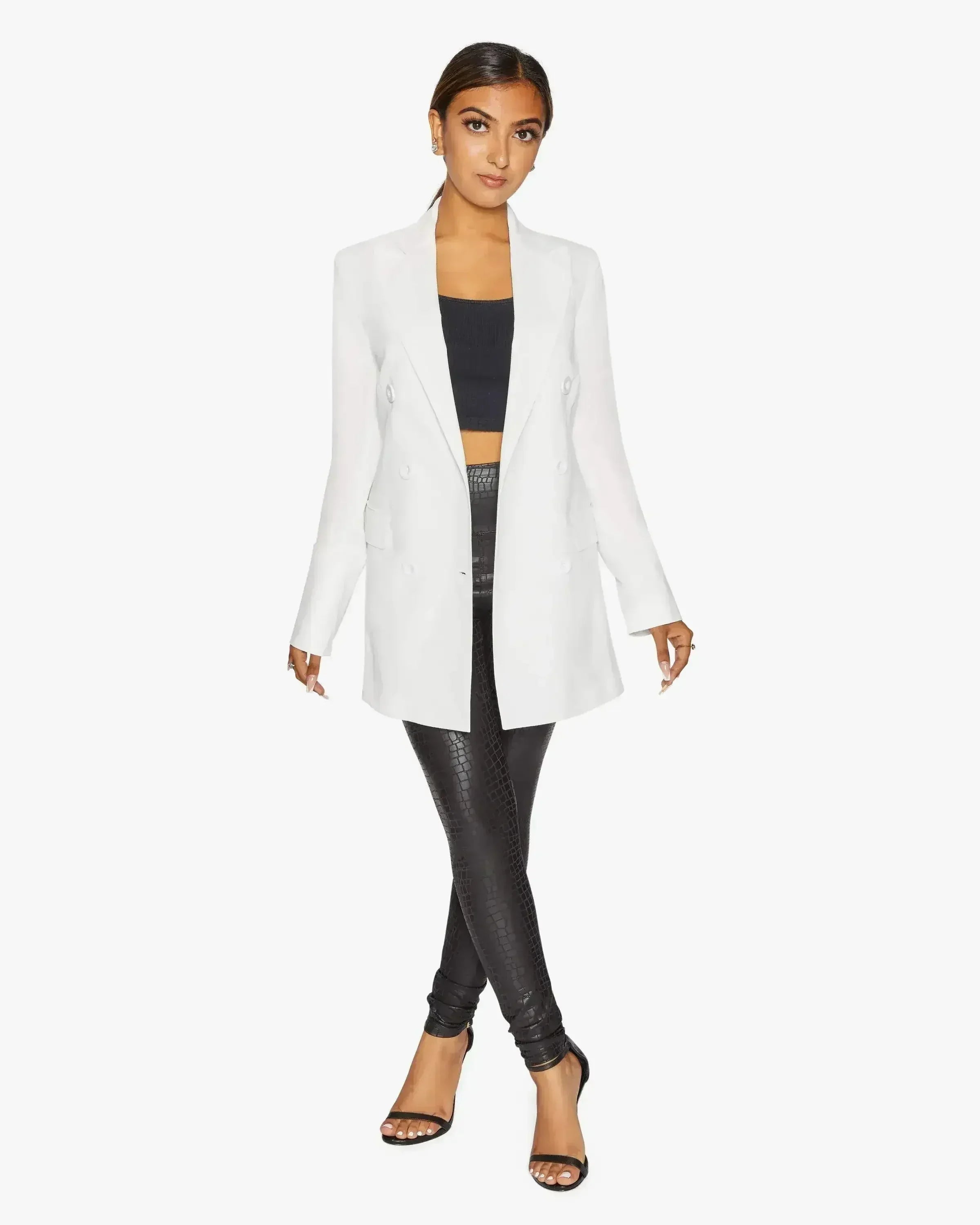 Summer Longline Blazer - Versatile UK-Made Jacket | Femstylo - Femstylo