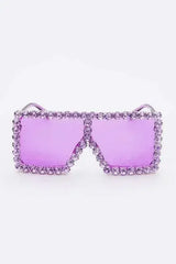 Crystal Shield Sunglasses - UV400 Protection & Oversized Fit - Femstylo