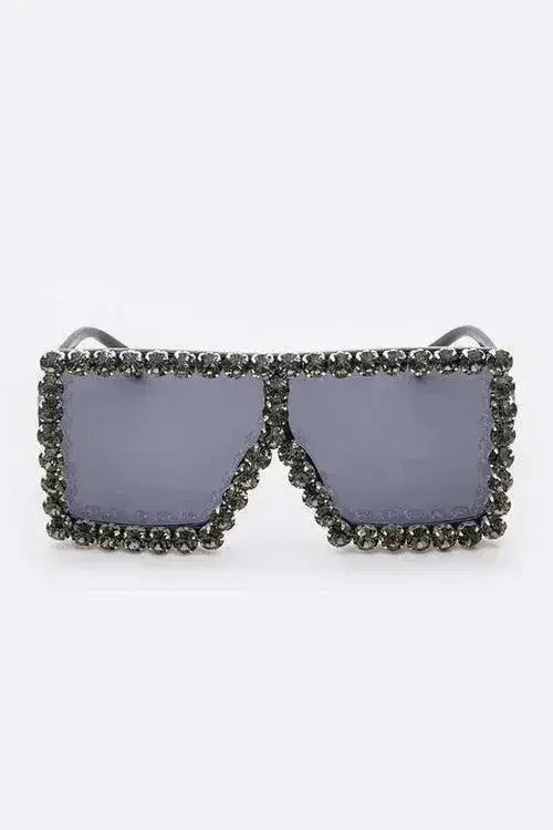 Crystal Shield Sunglasses - UV400 Protection & Oversized Fit - Femstylo