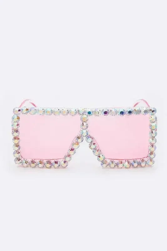 Crystal Shield Sunglasses - UV400 Protection & Oversized Fit - Femstylo