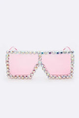 Crystal Shield Sunglasses - UV400 Protection & Oversized Fit - Femstylo