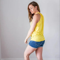 Back Keyhole Halter Tank – Sexy & Versatile Summer Top - Femstylo