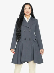 Spring/Summer Double Breasted Skater Coat (1102-SP) - Femstylo