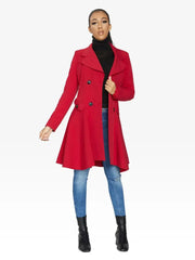 Spring/Summer Double Breasted Skater Coat (1102-SP) - Femstylo