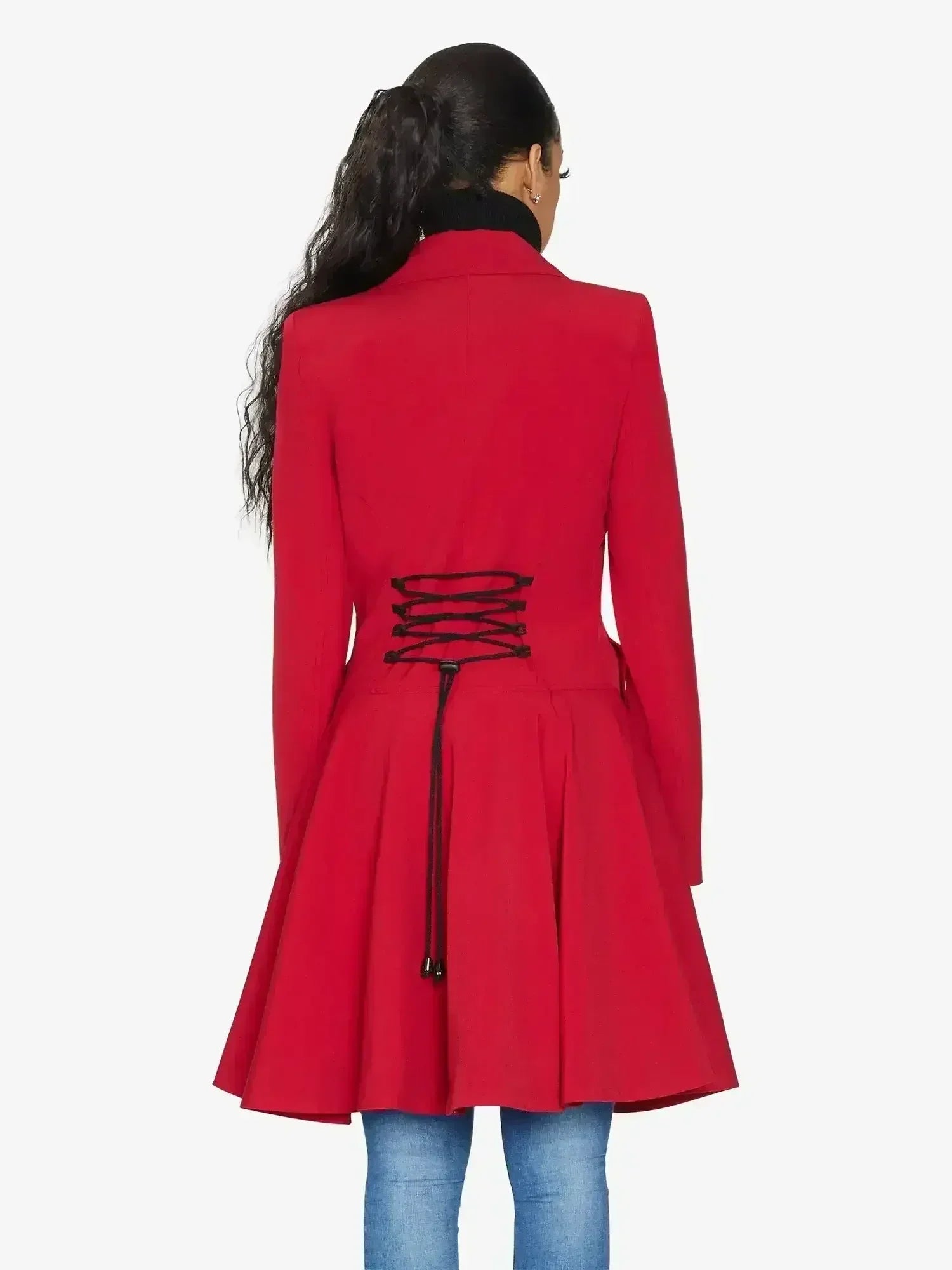 Spring/Summer Double Breasted Skater Coat (1102-SP) - Femstylo