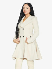 Spring/Summer Double Breasted Skater Coat (1102-SP) - Femstylo