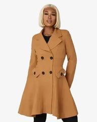 Spring/Summer Double Breasted Skater Coat (1102-SP) - Femstylo