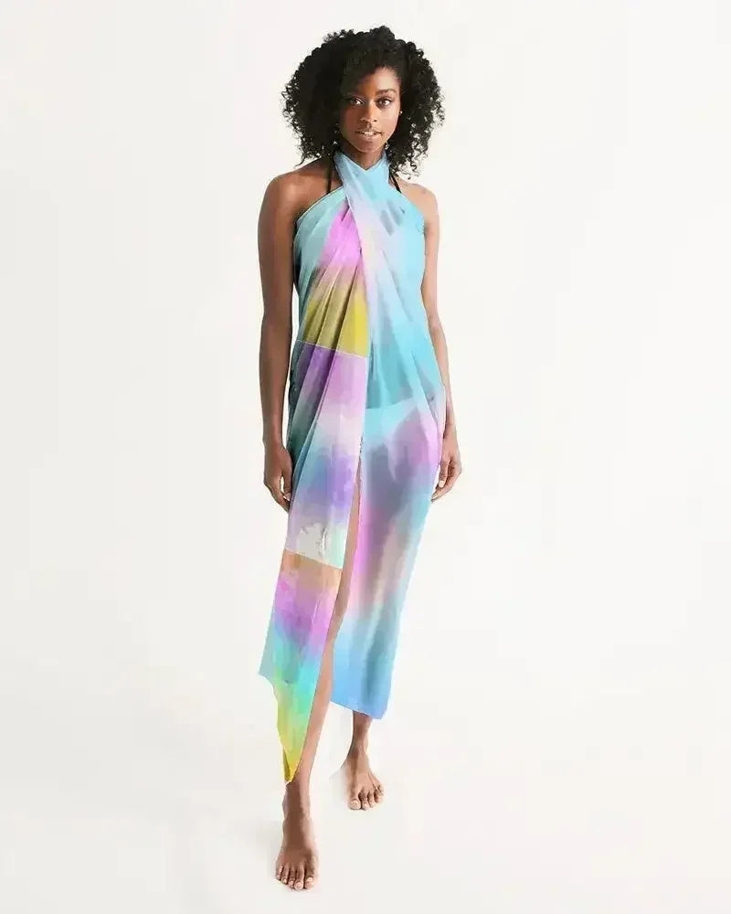 Pastel Horizon Swim Cover Up Sarong - Femstylo