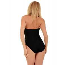 InstantFigure Contrast Twist Front One Piece Swimsuit 13559P - Femstylo