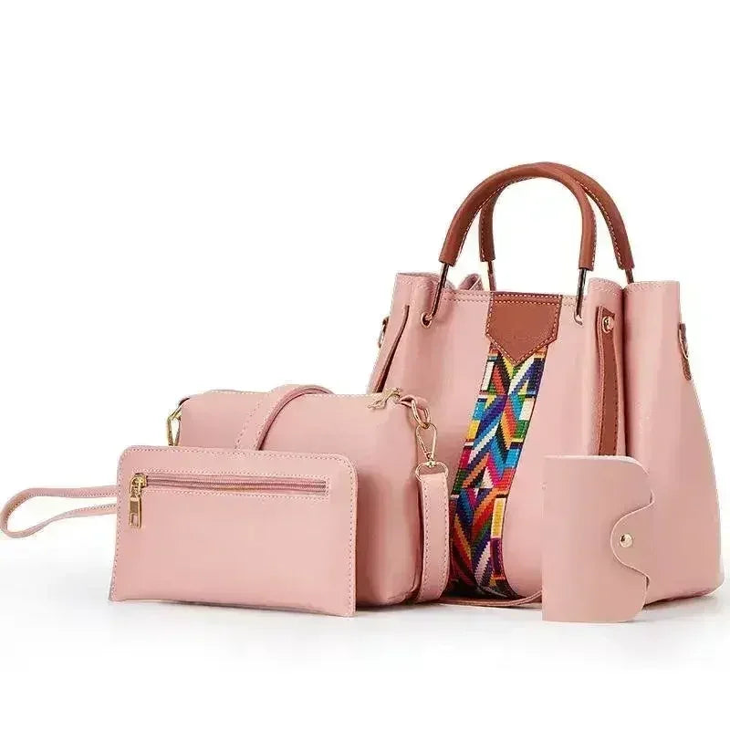 Four-Piece Fashion PU Handbag For Women - Femstylo