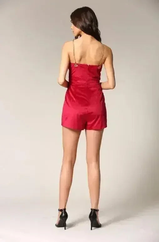 Alexa- Velvet Romper - Femstylo