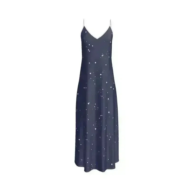 Andromeda Silk Dress in Twilight - Femstylo