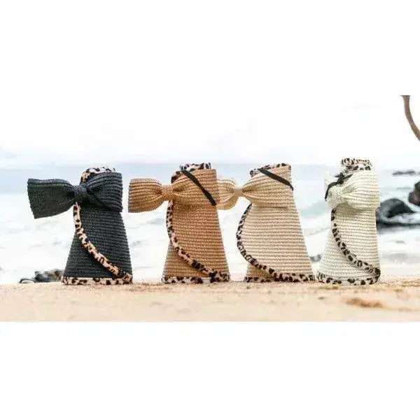 Leopard Foldable Bow Visors - Femstylo