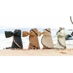 Leopard Foldable Bow Visors - Femstylo