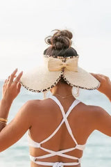 Leopard Foldable Bow Visors - Femstylo