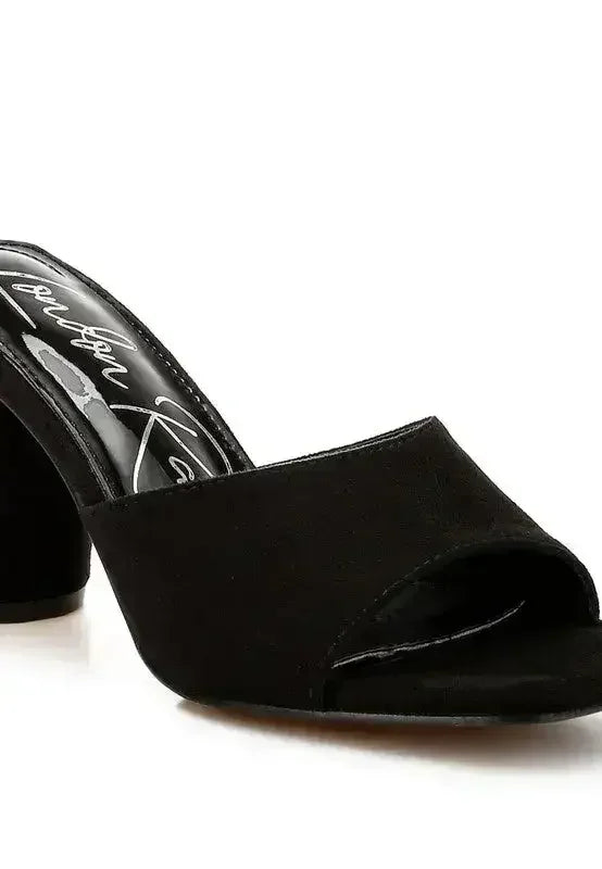 Bumblin Round Heel Micro Suede Sandals - Femstylo