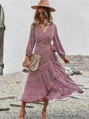 Printed midi dress - Femstylo