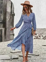 Printed midi dress - Femstylo